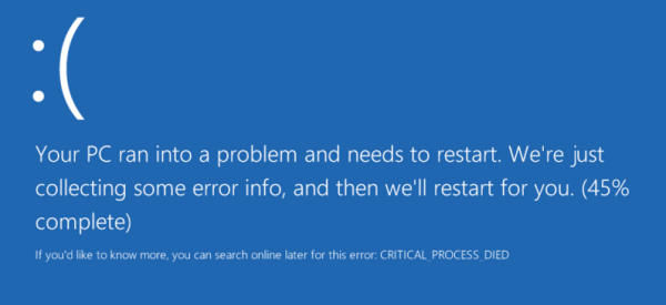 Как можно исправить ошибку Critical_Process_Died в Windows 10