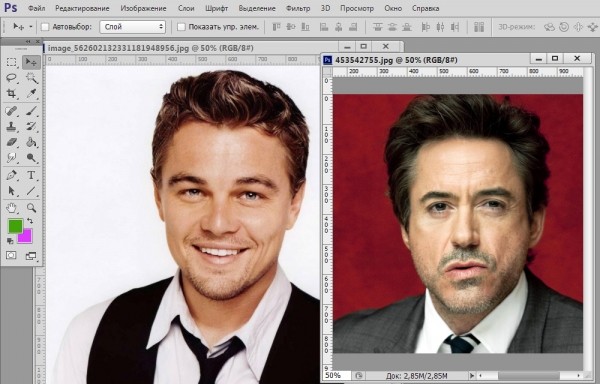 Замена лица в Photoshop
