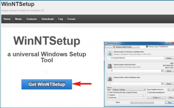 Как установить Windows 7, 8.1, 10 с помощью утилиты WinNTSetup