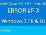 Устранение ошибки Microsoft Visual C++ Runtime Library